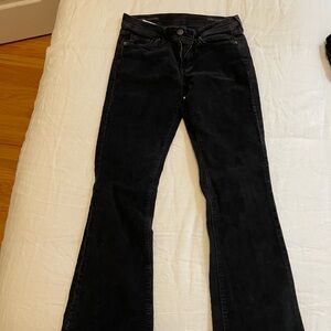 Citizens of humanity corduroy dark wash flare jeans